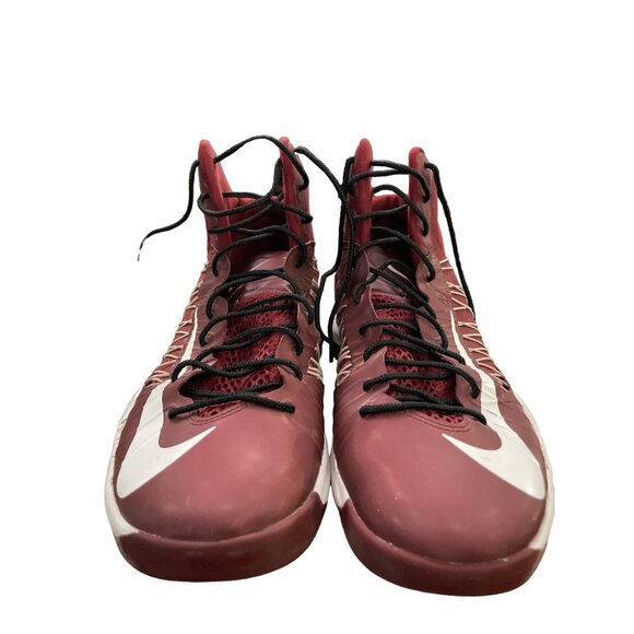 Nike Hyperdunk 2013 High-Top Basketball Shoes Red & White Mens Size 9 - Picture 2 of 7